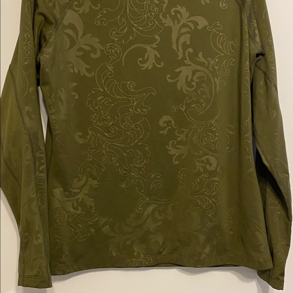 Nike Dark Green Patterned Pullover, Nice Condition - image 4